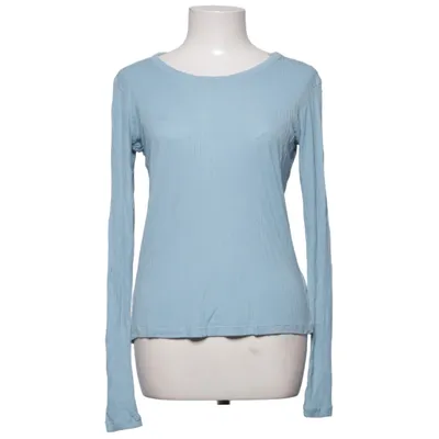 Långärmad t-shirt (Blå) från H&M Premium Quality Silke, Viskos