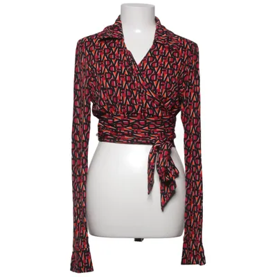 Wikkelblouse (Zwart, Rood, Meerkleurig) van Diane von Furstenberg Viscose