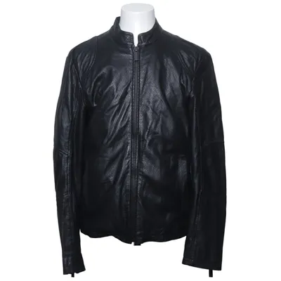 Veste en cuir (Noir) de Crone Coton, Cuir, Polyester