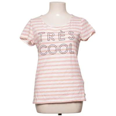 T-shirt (White, Orange) from Bien Bleu Cotton
