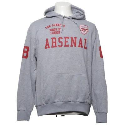 Hættetrøje (Grå, Rød) fra Arsenal Bomuld, Polyester