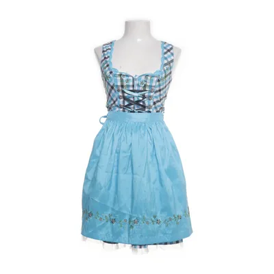 Dirndl (Blue, Gray, White) from Fuchs Trachtenmoden Nylon, Polyester
