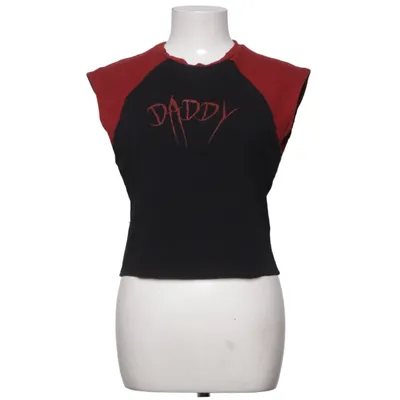 Top (Zwart, Rood) van About You Katoen, Elastaan
