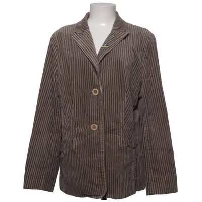 Blazer (Brun) fra Plus Free Form Bomuld, Elastan, Polyester