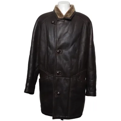 Shearling jas (Bruin, Beige) van Friitala