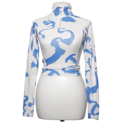 Crop top (Blå, Vit, Flerfärgad) från REMAIN Birger Christensen Elastan, Återvunnen polyester