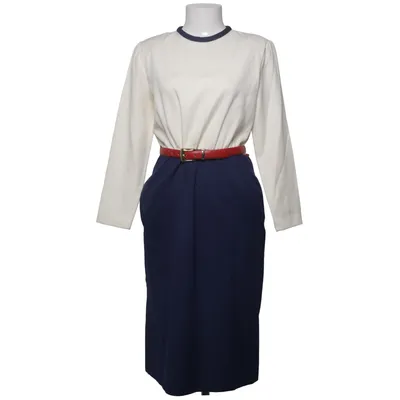 Jurk (Wit, Blauw) van Henry-Lee Polyester, Viscose