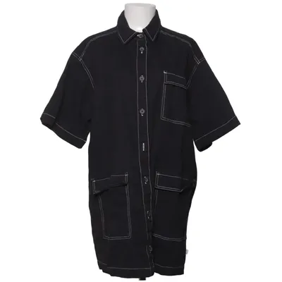 Chemise à manches courtes (Noir) de Collusion Coton