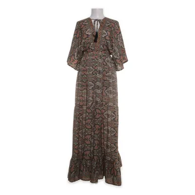 Robe longue (Noir, Multicolore) de S.N.Moda Soie, Viscose