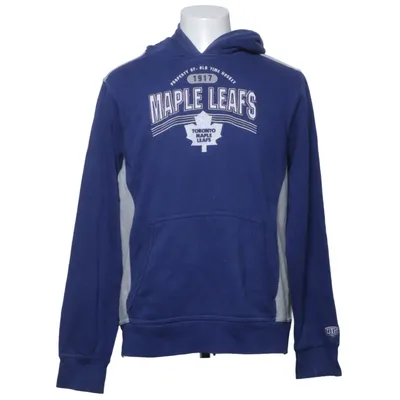 Hoodie (Blue, Gray) from Old Time Hockey Cotton, Polyester