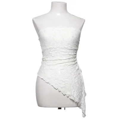 Tube top (Wit) van Bershka Elastaan, Polyester
