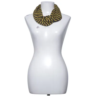 Écharpe tube (Noir, Jaune) Coton