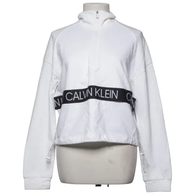 Huvtröja (Vit) från Calvin Klein Performance Bomull