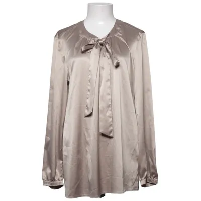 Sløjfebluse (Beige) fra Taifun Elastan, Polyester
