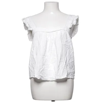 Top (White) from Sézane Cotton, Metallic fiber, Polyester, Viscose