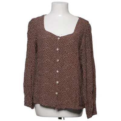 Blouse (Marron, Blanc) de Mango Casual