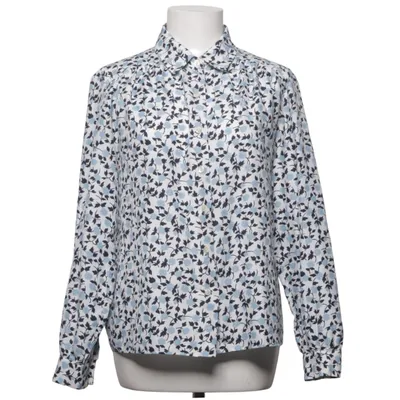 Blus (Vit, Blå) från Eastex Polyester