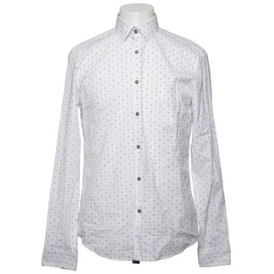 Shirt (White, Blue) from WE Cotton, Elastane