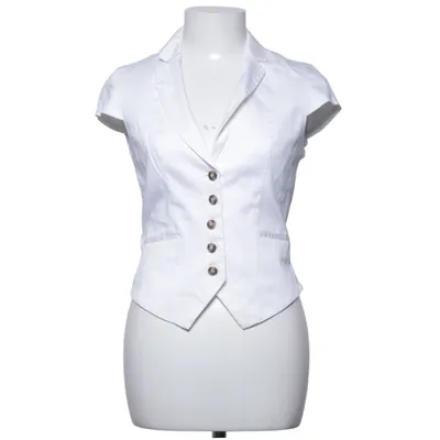 Blazer (White) from H&M Cotton, Elastane, Polyester, Viscose