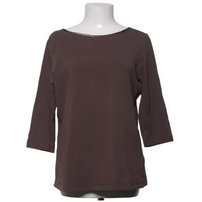 Langærmet t-shirt (Brun) fra Women Essentials by Tchibo Elastan, Økologisk bomuld