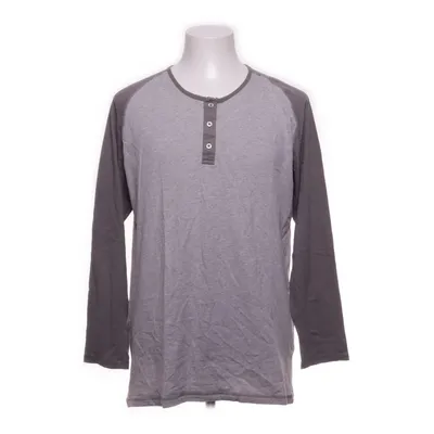 Henley shirt (Grijs) van Man Katoen