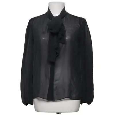 Strikblouse (Zwart) van Diane von Furstenberg Zijde
