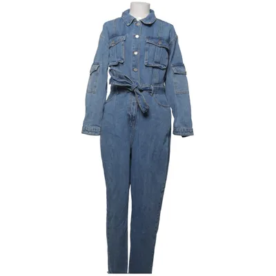 Byxdress (Blå) från Boohoo Blue Bomull, Polyester, Viskos