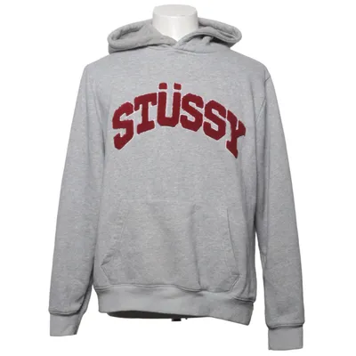 Huvtröja (Grå) från Stüssy Bomull