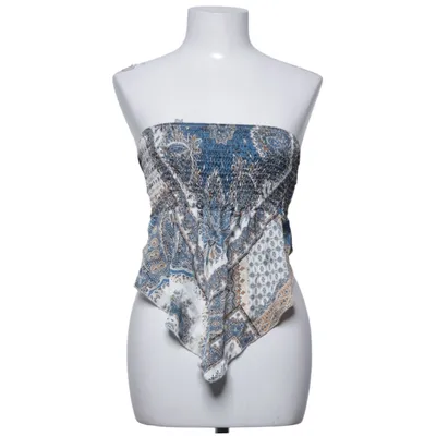 Haut dos-nu (Bleu, Beige, Blanc) de Shein Polyester