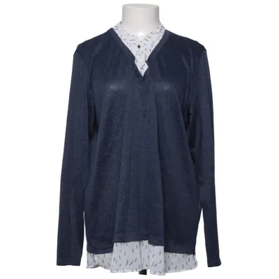 Trui (Blauw, Wit) van Fransa Elastaan, Polyester