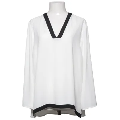Blouse (White, Black) from Broadway NYC Fashion Polyester