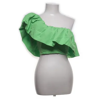 Crop top (Groen) van H&M Katoen, Polyester