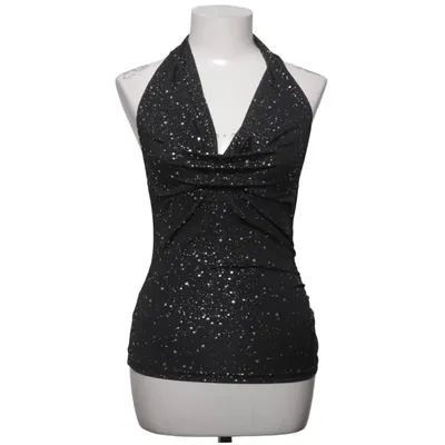 Haltertop (Zwart, Wit) van Shein Elastaan, Polyester