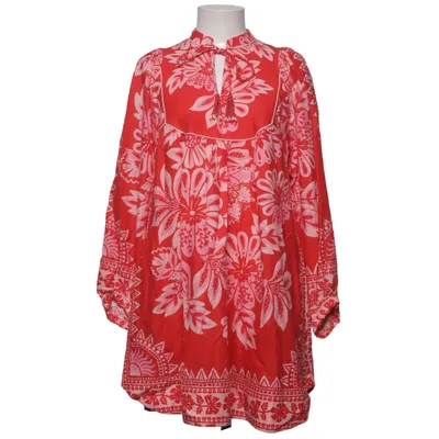 Dress (Red, Pink) from Farm Rio Linen, Viscose