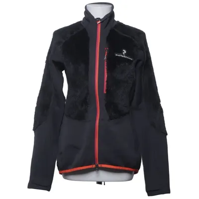 Fleece jacket (Gray, Red) from Peak Performance Elastane, Polyamide, Polyester