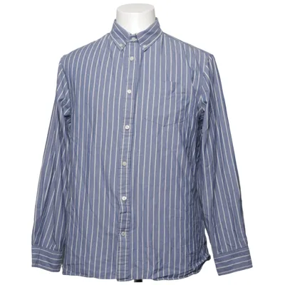 Buttondown-skjorta (Blå, Vit) från M&S Bomull, Elastan, Polyester