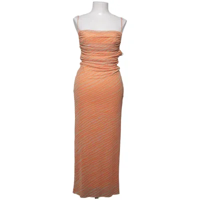 Maxi jurk (Oranje, Beige) van Zara Polyester