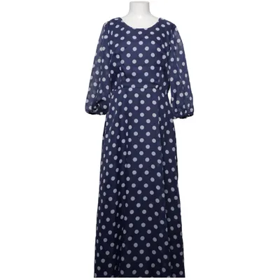 Maxi jurk (Blauw, Wit) van Jobi Acetaat, Viscose