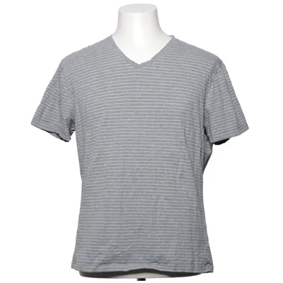 T-shirt (CORE STRIPED V-NECK) from Bläck Cotton, Elastane