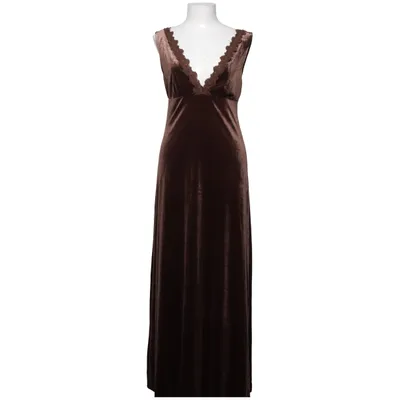 Långklänning (Brun) från Mochy Polyester