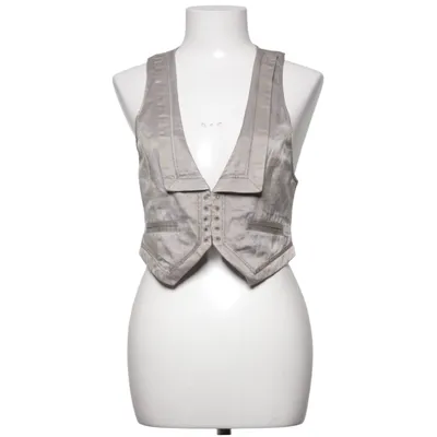 Vest (Beige) from Kate Moss x Topshop Cotton, Polyester, Silk