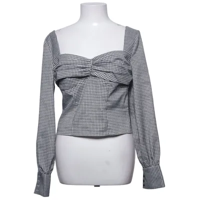 Crop top (Zwart, Wit) van Donna Romina x NA-KD Elastaan, Polyester