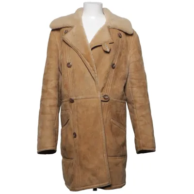 Shearling jas (Beige) van Malungs Butikerna Leer