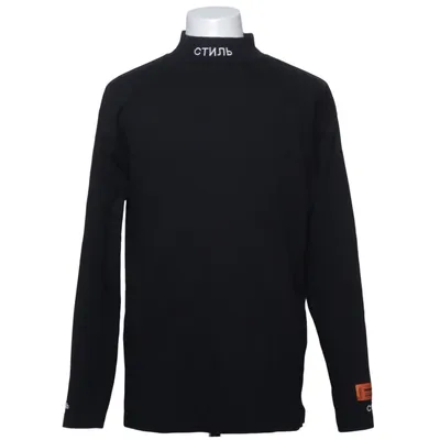 Pul à col roulé (Noir) de Heron Preston Coton, Polyester