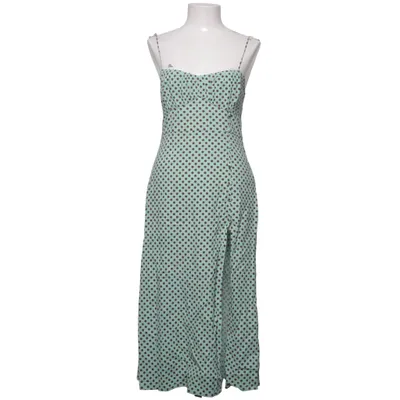 Maxi jurk (Groen, Bruin) van Zara Elastaan, Linnen, Viscose
