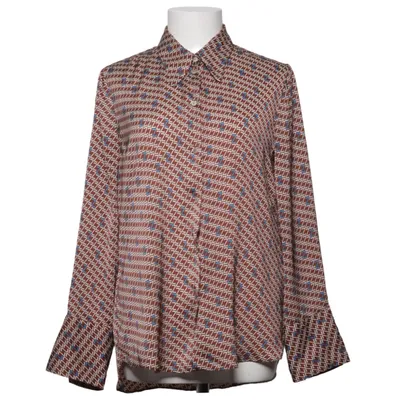 Blouse (Brown, Blue, White) from Zara Woman Polyester