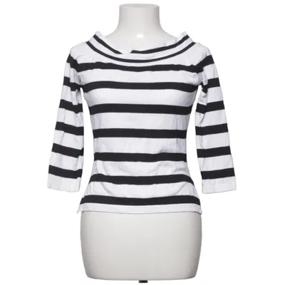 Langærmet t-shirt (Sort, Hvid) fra Banned Apparel Nylon, Viscose
