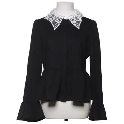 Blouse (Noir, Blanc) de Killstar Élasthane, Polyamide, Viscose
