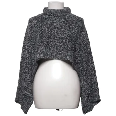 Turtleneck (Sort, Hvid) fra Oui Akryl, Alpacauld, Polyamid, Polyester, Viscose