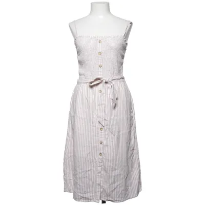 Klänning (Beige, Vit) från Abercrombie & Fitch Linne, Viskos